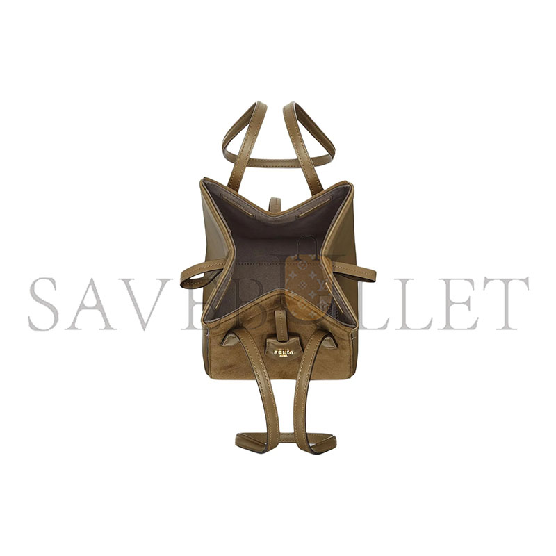 F**di origami mini leather green 8bs083as79f1ppt (19*15*15cm)